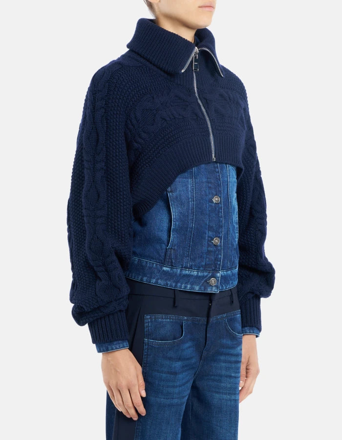 Chaqueta slim fit en denim rígido de Dondup