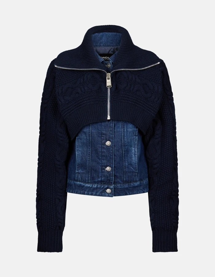 Chaqueta slim fit en denim rígido de Dondup