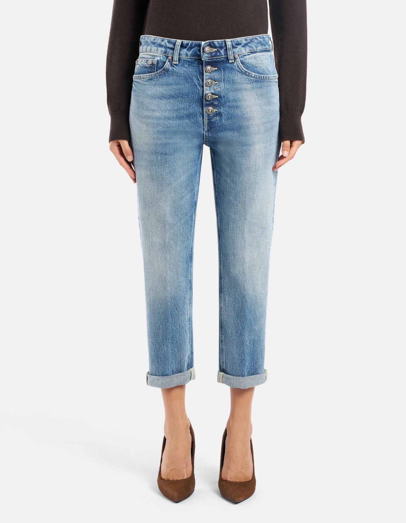 Vaqueros holgados Koons en denim elástico reciclado de Dondup