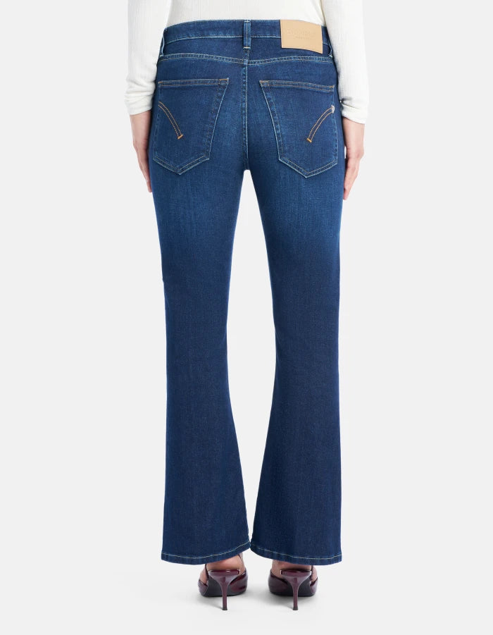 Vaqueros bootcut super ajustados Mandy en denim elástico de Dondup