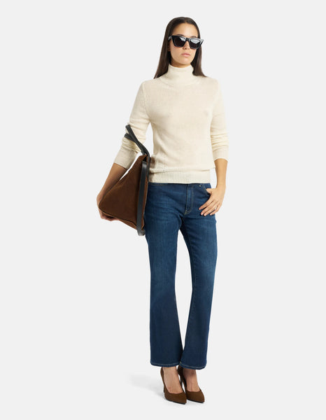 Vaqueros bootcut super ajustados Mandy en denim elástico de Dondup