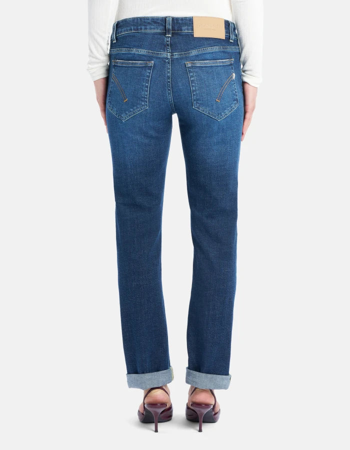 Vaqueros Sue de corte regular en denim y elastano reciclado de Dondup