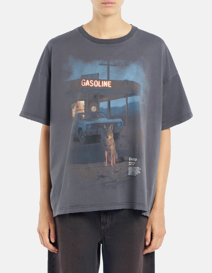 Camiseta cuello redondo en jersey de Dondup