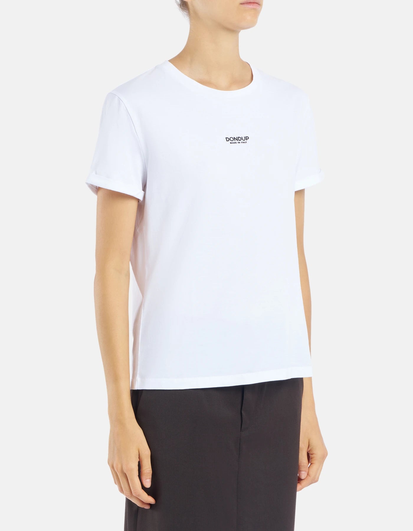 Camiseta de cuello redondo y corte regular en punto de Dondup