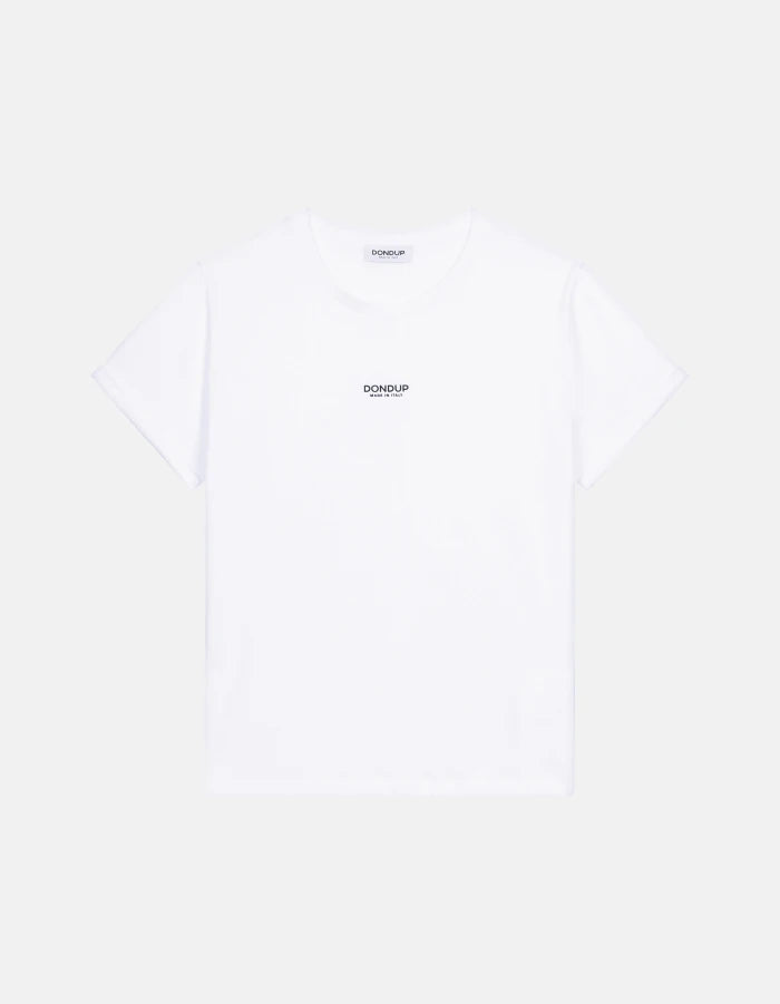 Camiseta de cuello redondo y corte regular en punto de Dondup