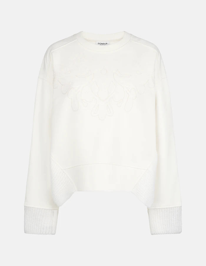 Sudadera de cuello redondo fit regular en algodón y mohair de Dondup