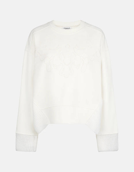 Sudadera de cuello redondo fit regular en algodón y mohair de Dondup
