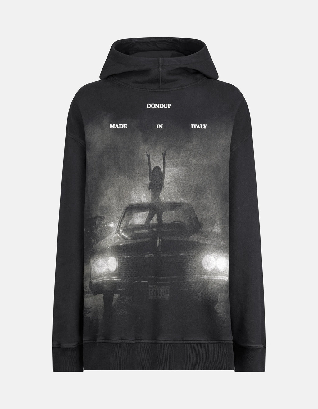 Sudadera con capucha de gran tamaño en algodón de Dondup