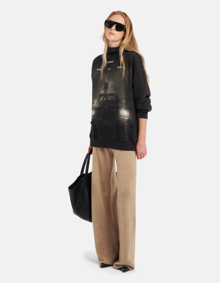 Sudadera con capucha de gran tamaño en algodón de Dondup