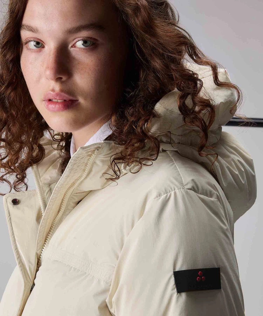 ANISH BLM BMAT MATT AND SHINY NYLON DOWN JACKET