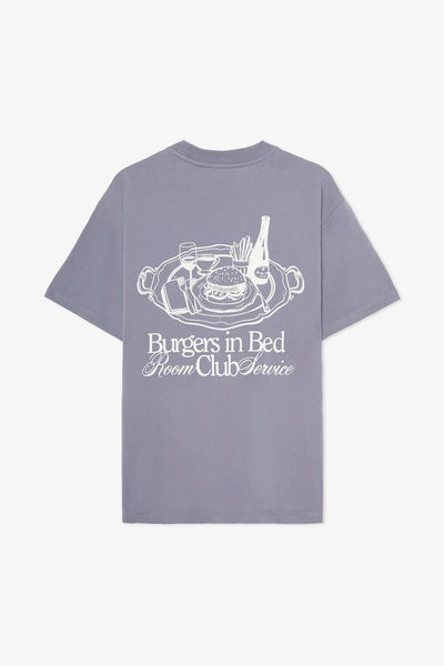 Camiseta STEEL GREY BURGERS IN BED GRAPHIC